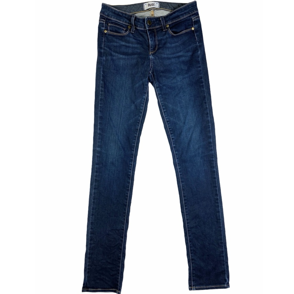 ♦️SOLD♦️PAIGE Skyline Skinny Jeans Surface Wash - Picture 2 of 13